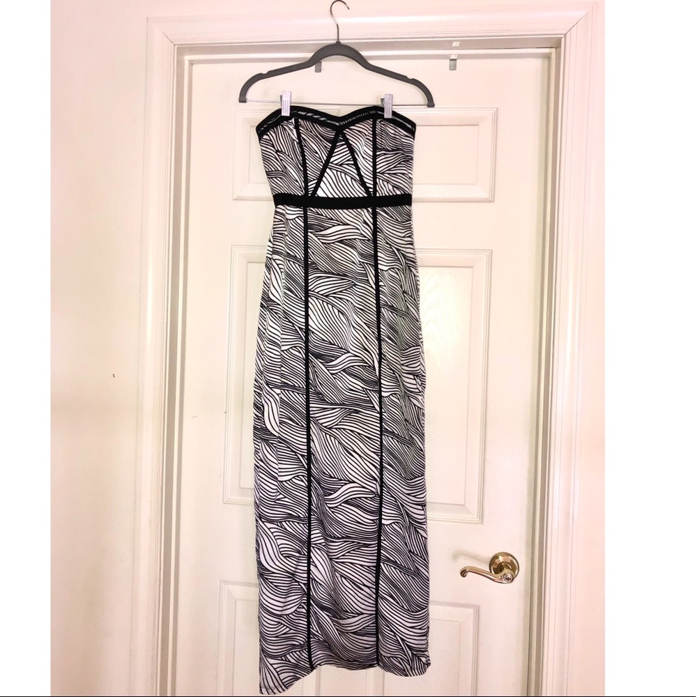 BCBG black and white Prom dress